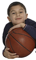 boy and basketball