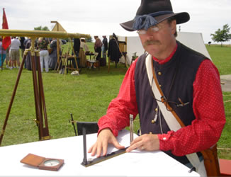 Civil War re-enactor