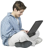boy and computer