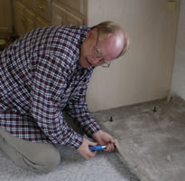 Larry and Carpet Installation