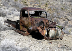 old truck at mine