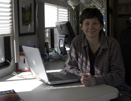 Annette in office