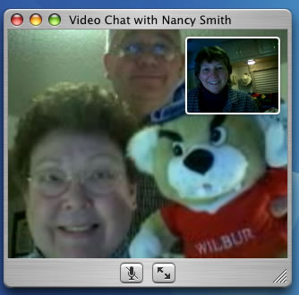 webcam with family