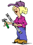 woman with tools