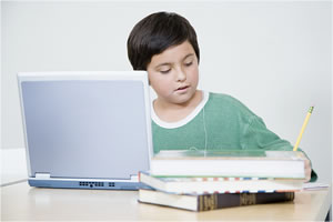 boy on computer