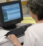 woman at computer