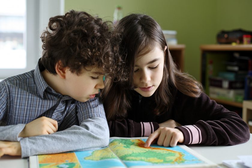 Kids learning at home
